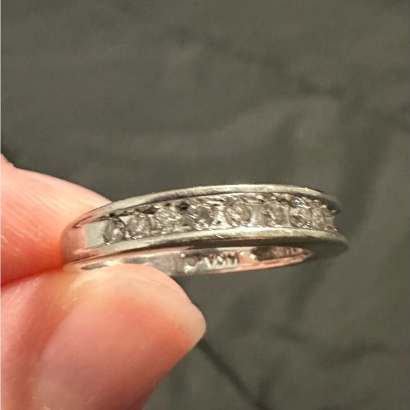 Women’s 14k White Gold Ring with Diamonds - Picture 3 of 5